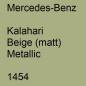 Preview: Mercedes-Benz, Kalahari Beige (matt) Metallic, 1454.